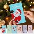 thumbnail image 1 of Solive Winter Christmas Cards Holiday Greeting Cards 4x7in Xmas Snowman Cards For Kids Friend Family Christmas Greeting Cards Message Cards Christmas Gifts Cards, 1 of 7