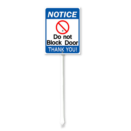 Soliyoahee Do Not Block Door Thank You Yard Sign with Stake 4.6x6inch ...