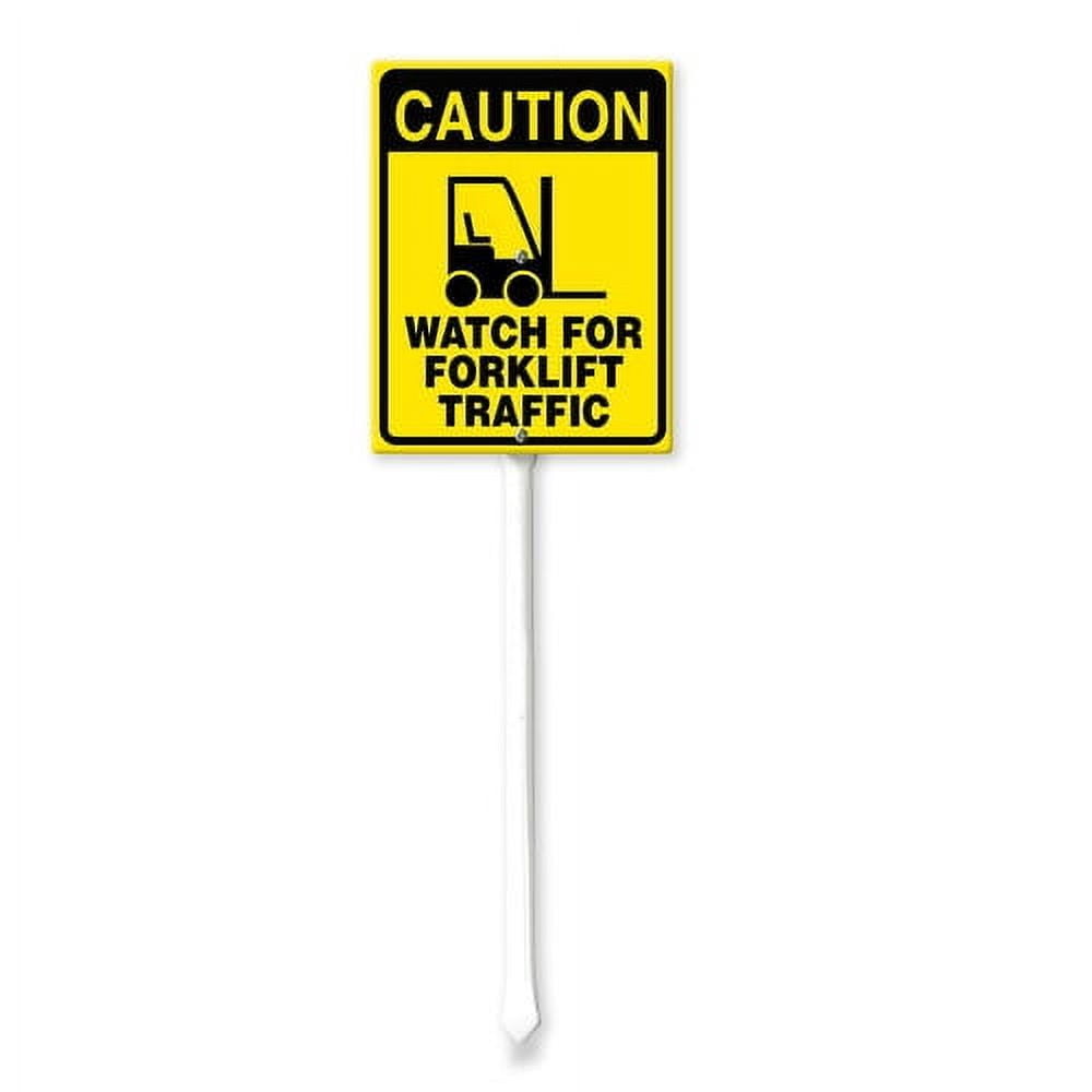 Soliyoahee Caution Watch for Forklift Traffic Yard Sign with Stake ...