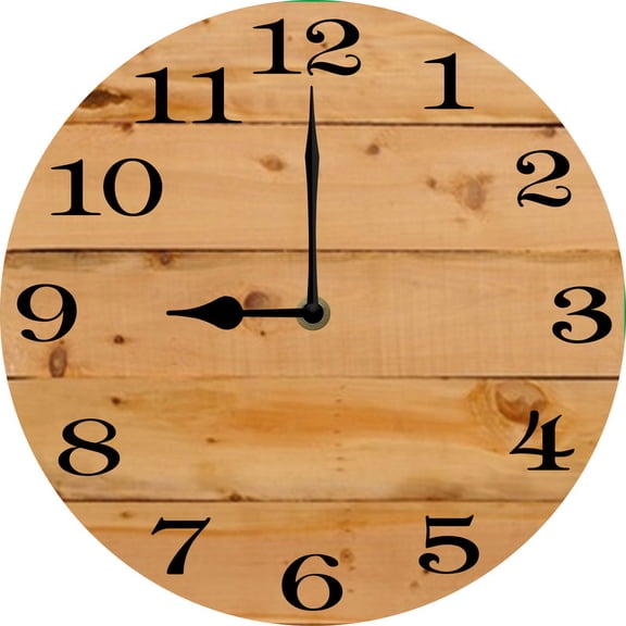 Soliyoahee Fashion Wall Clock Battery Powered 10inch Beach Style Vintage Silent No Tick Decoration for Bathroom Kitchen Living Room Bedroom