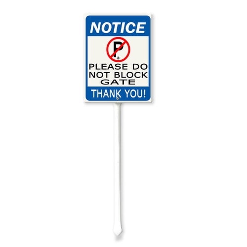 Soliyoahee Notice: Please Do Not Block Driveway - Thanks Yard Sign with ...