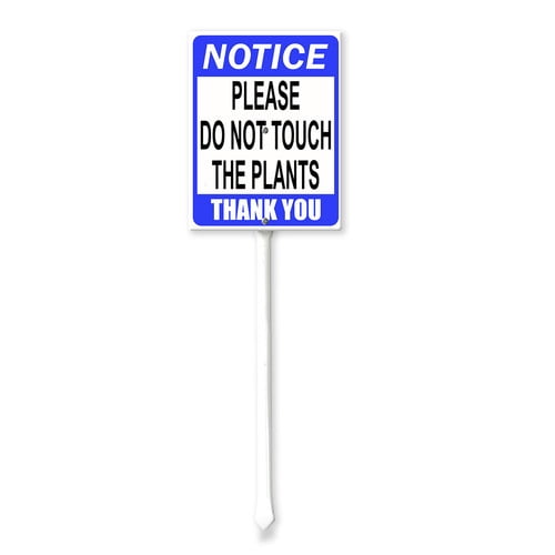 Soliyoahee Notice Please Do Not Touch the Plants Thank You Yard Sign ...