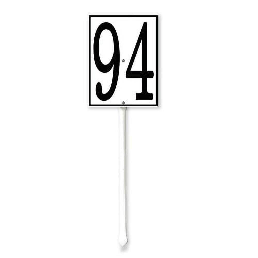 Soliyoahee Number 94 Sign 7x8.8inch Metal Letters with Stakes Outdoor ...