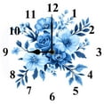 thumbnail image 1 of Soliyoahee Wall Clock,Spring Blue Flowers 10inch Wall Clock,Watercolor Small Battery Operated Wall Clocks Decorative for Kitchen Living Room Bedroom Bathroom Dining Room, 1 of 6