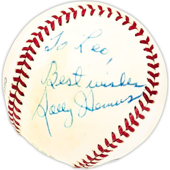 Solly Hemus Autographed Official Feeney NL Baseball St. Louis Cardinals "To Leo" Beckett BAS QR #BM25434