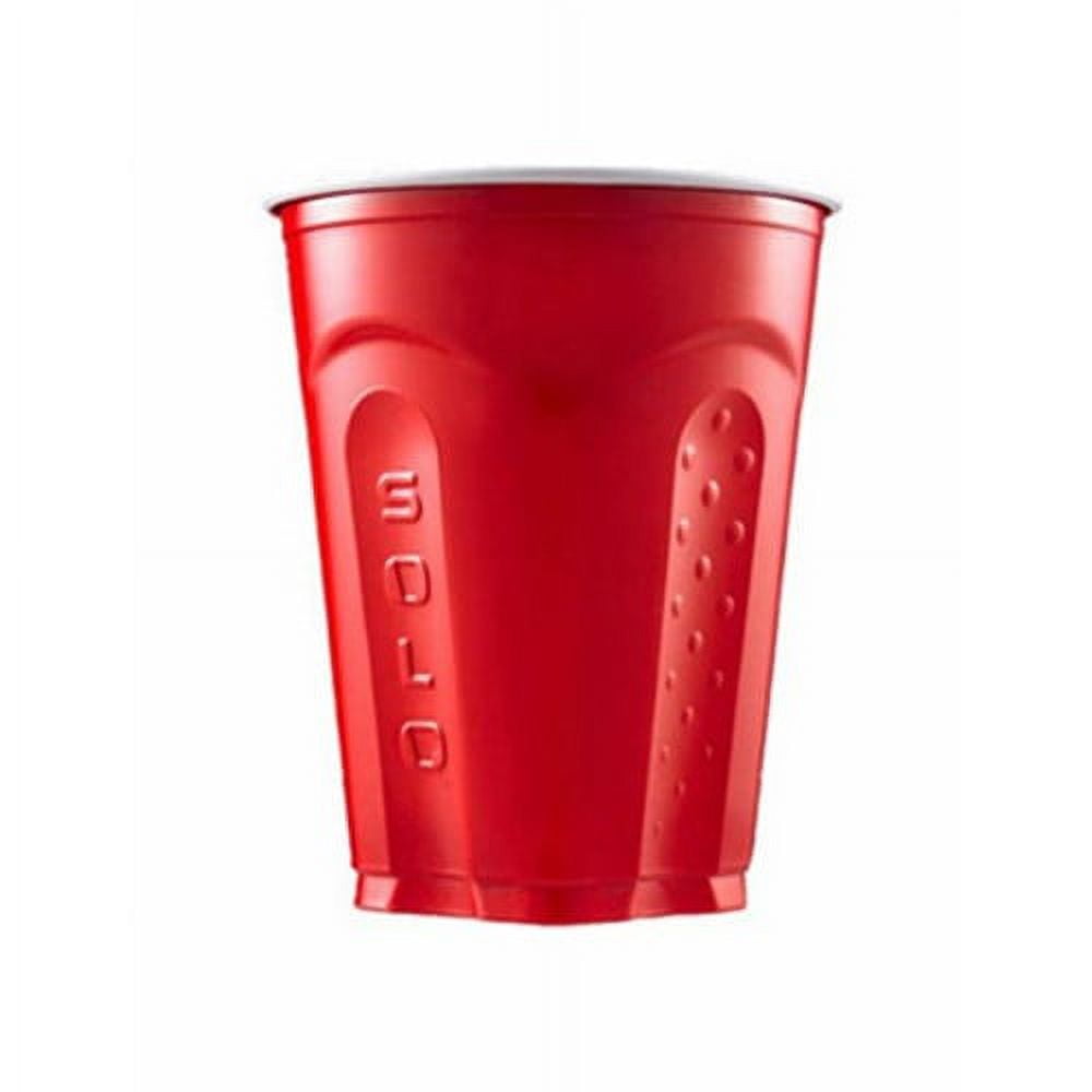 Solo 18oz Squared Plastic Cups, Red, 30ct 