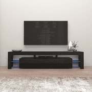 Solo 200 Modern LED TV Stand, Fits up to 90" TV, Black