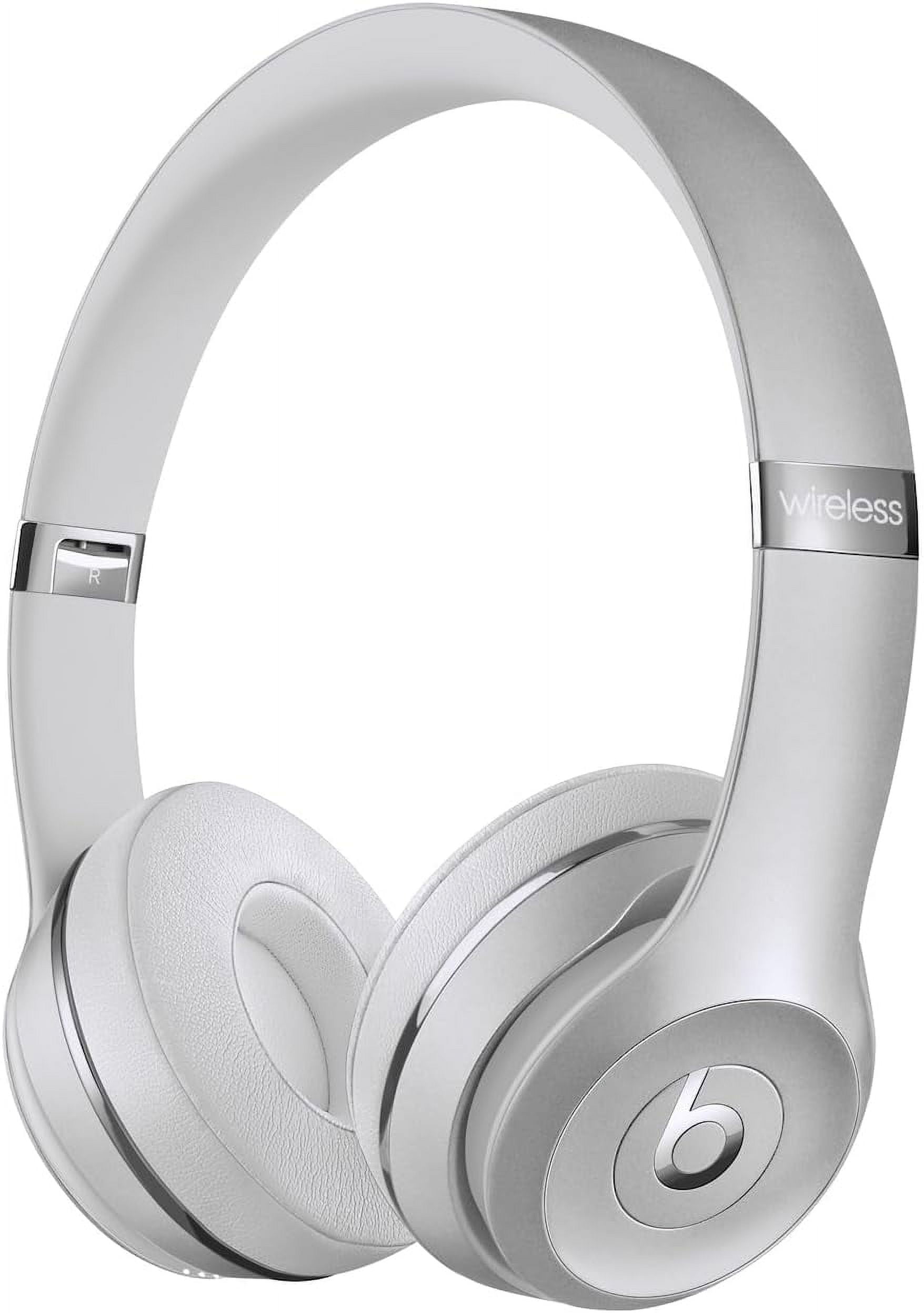 Solo 3 - Wireless Bluetooth On-Ear Headphones,Compatible, Up to 40H of Battery Life - Silver (Latest Model)