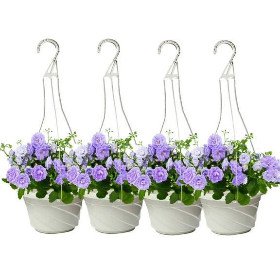 windfall 17 Round Hanging Planters 4 Pieces