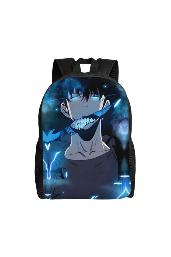Solo Anime Leveling Backpacks For Men Women Book Bag Travel Hiking Camping Work