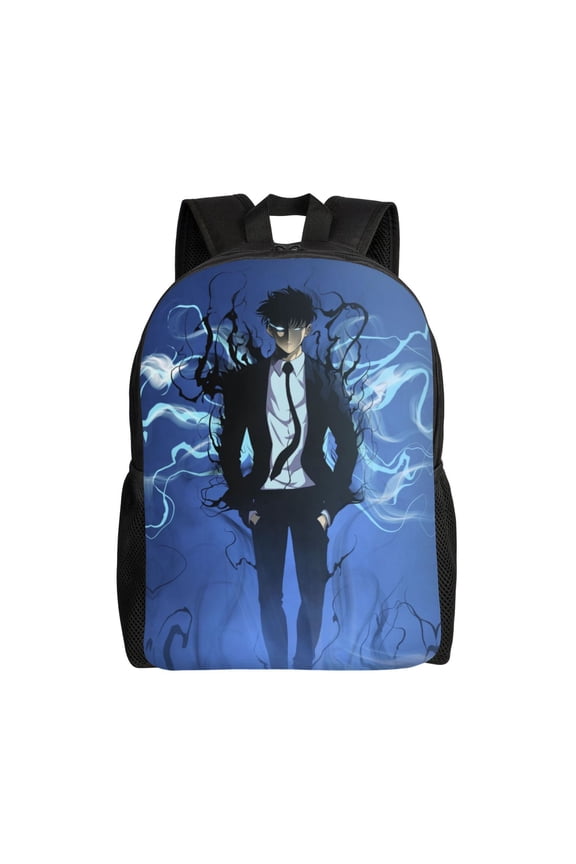 Solo Anime Leveling Backpacks For Men Women Book Bag Travel Hiking Camping Work