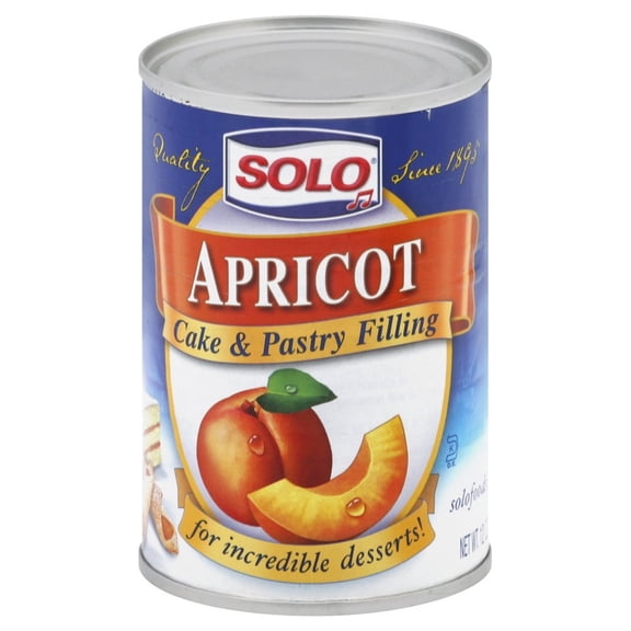 Solo - Apricot Cake & pastry Filling - 12 Oz, Case of 6