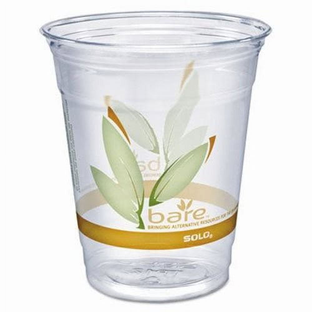 Solo Bare Eco-Forward RPET Cold Cups, 12-14 oz, Clear, 50/Pack  (DCCRTP12BAREPK)