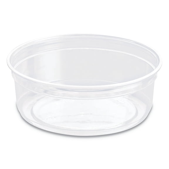 Solo Bare Eco-Forward RPET Deli Containers 4.6" dia Clear 500/Carton (SCCDM8R)