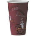 thumbnail image 1 of Solo Bistro Design Disposable Paper Cups - 16 fl oz - 50 / Pack - Maroon - Polyethylene - Hot Drink, Coffee, Tea, Cocoa | Bundle of 2 Packs, 1 of 1