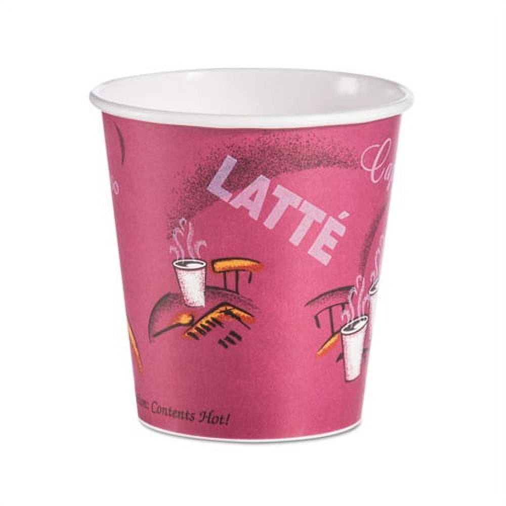 Solo Bistro Design Hot Drink Cups Paper, 10 oz, 1000/Carton