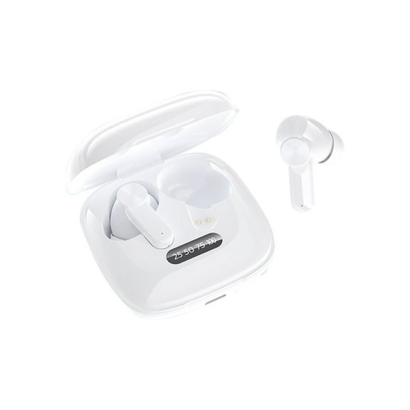 Solo Buds - Wireless Bluetooth Earbuds | 18 Hours of Battery Life | IOS & Android Compatibility | Built-in Microphone - White