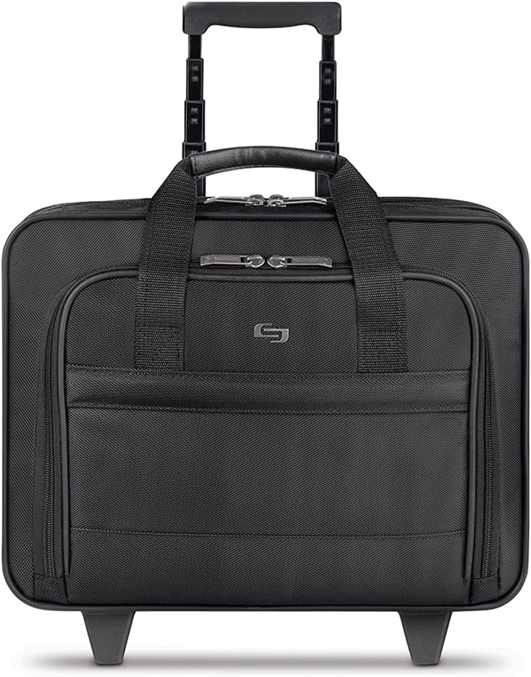 Solo Carnegie Rolling Laptop Bag, Black
