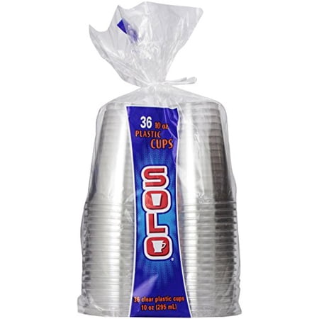 Solo Clear 10 oz Plastic Cups 36 Count (Pack of 18)