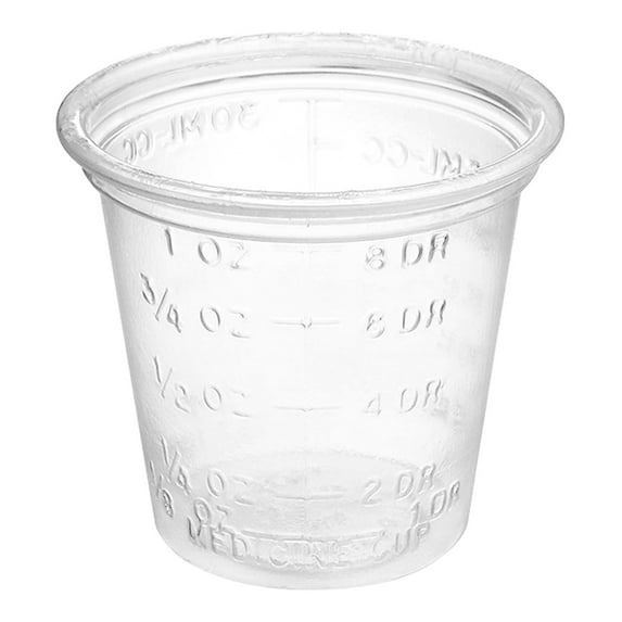Solo Clear Disposable 1 oz. Medicine Cup P101M 200 per Sleeve