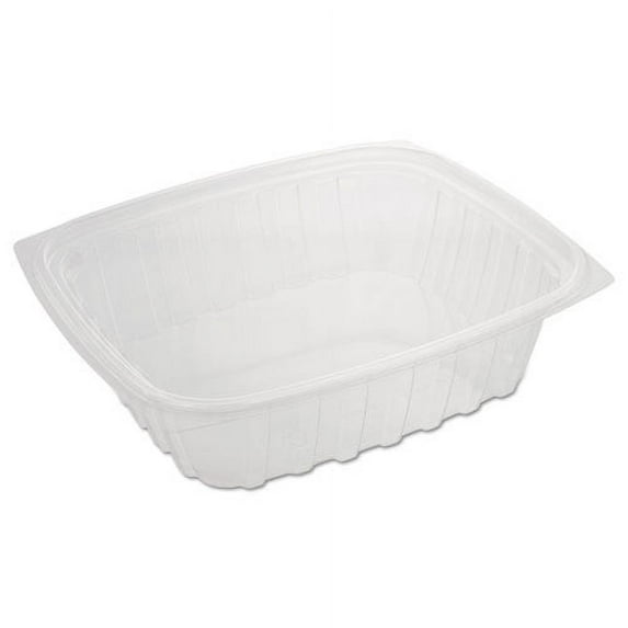 Solo ClearPac Plastic Container 7-1/2x6-1/2x2 Clear 24oz 63/PK 8 PK/CT C24DER