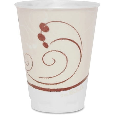 Solo Cozy Touch Insulated Cups - 12 fl oz - 100 / Pack - Beige - Foam - Hot Drink, Cold Drink, Beverage | Bundle of 2 Packs