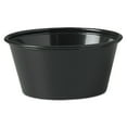 Solo Cup Company Black 3.25 oz. Plastic Souffle Portion Cups, 2500