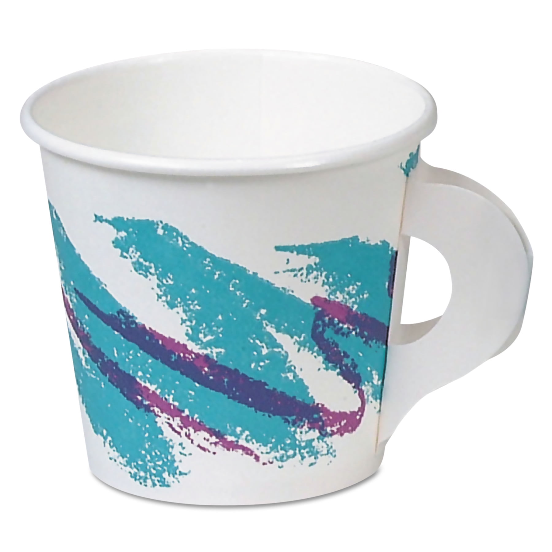 Solo Cup Company Jazz Design SSP Paper 4 oz. Hot Cups with Handle, 50 ...