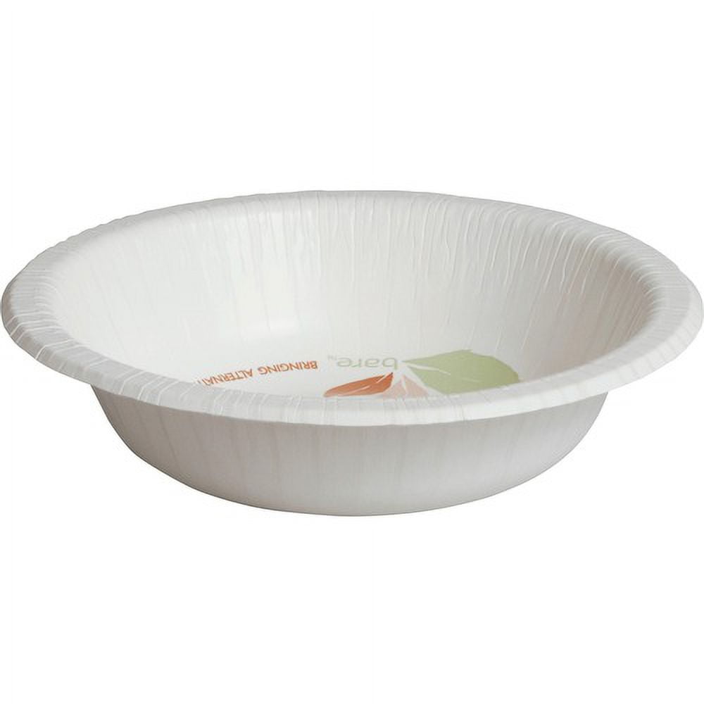 Solo Bare 12 oz Heavyweight Paper Bowls - 125 / Pack - Bare - Disposable - White - Paper Body - 8 / Carton Solo Bare 12 oz Heavyweight Paper Bowls - 125 / Pack - Bare - Disposable - White - Paper Body - 8 / Carton