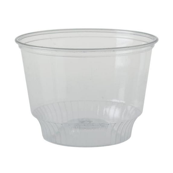 Solo Cup SD8-0090 8 oz Soloserve Cup Plastic, Clear - Case of 1000
