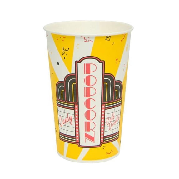 Solo. Cup VB4600061 46 oz Paper Popcorn Cup - 500 Per Case