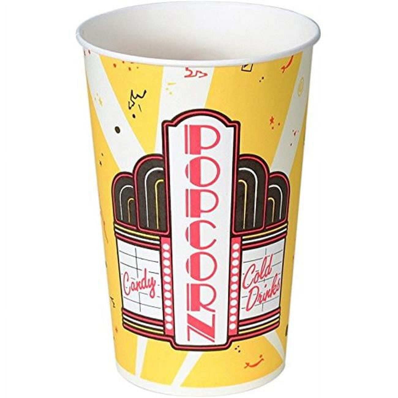 Solo. Cup VP64 64 oz Grease Resistant Paper Popcorn Bucket - Walmart.com