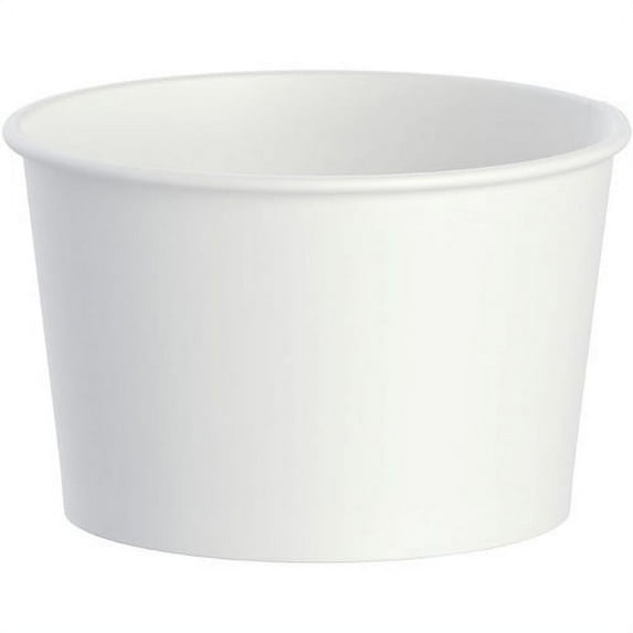 Solo Disposable Food Container 8 fl oz 21.90" Length 15.60" Width Food Container - Polyethylene - Disposable - White - 1000 Piece(s) / Carton