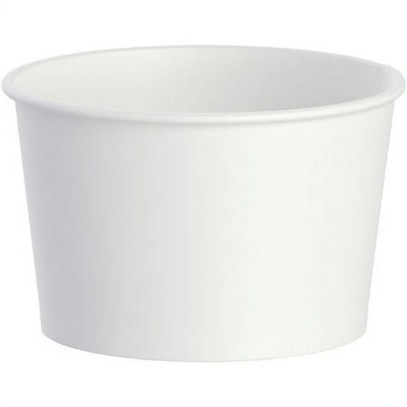 Solo Disposable Food Container 8 fl oz 21.90" Length 15.60" Width Food Container - Polyethylene - Disposable - White - 1000 Piece(s) / Carton