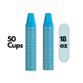 thumbnail image 1 of Solo Blue Disposable Plastic Cups, 18 oz, 50 Count, 1 of 8