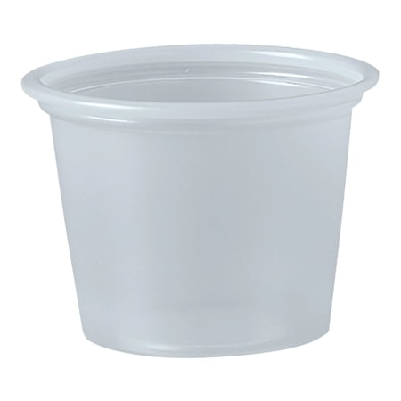 Solo Disposable Souffle Cup Clear Plastic 1 oz. 250 Ct P100N