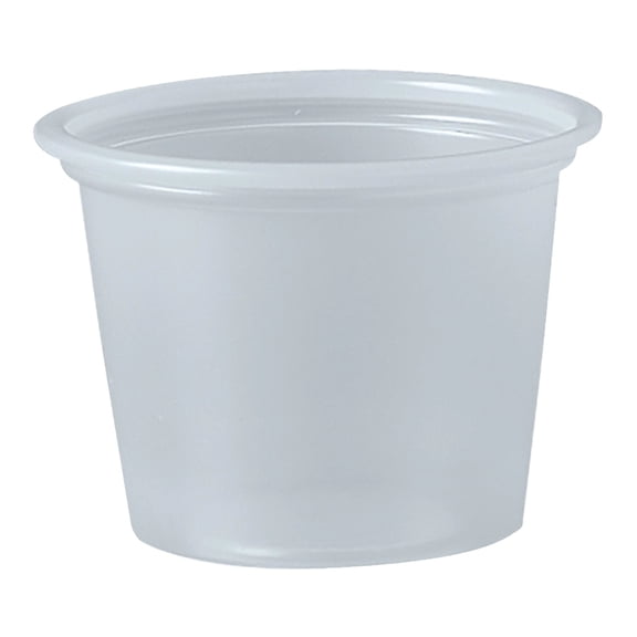 Solo Disposable Souffle Cup Clear Plastic 1 oz. 250 Ct P100N