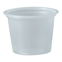 Solo Disposable Souffle Cup Clear Plastic 1 oz. 2500 Ct P100N