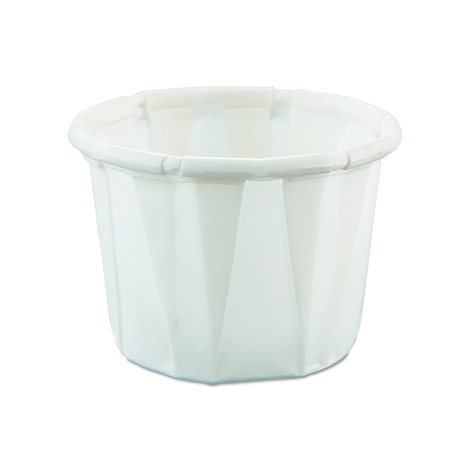 Solo Disposable Souffle Cup White Paper 0.5 oz. 5000 Ct 0502050
