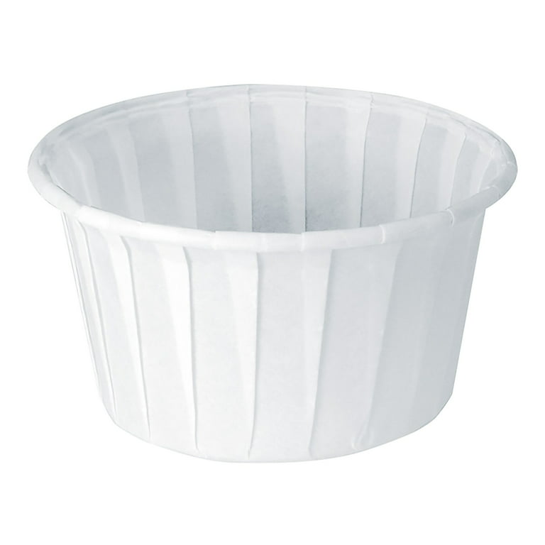 Paper Portion Cups, 1oz, White - 250/Bag, 20 Bags/Carton