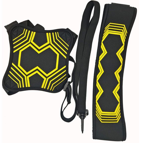 Solo Football Kick Trainer, Adjustable Waist Belt with Elastic Return Cord for Ball Control Practice