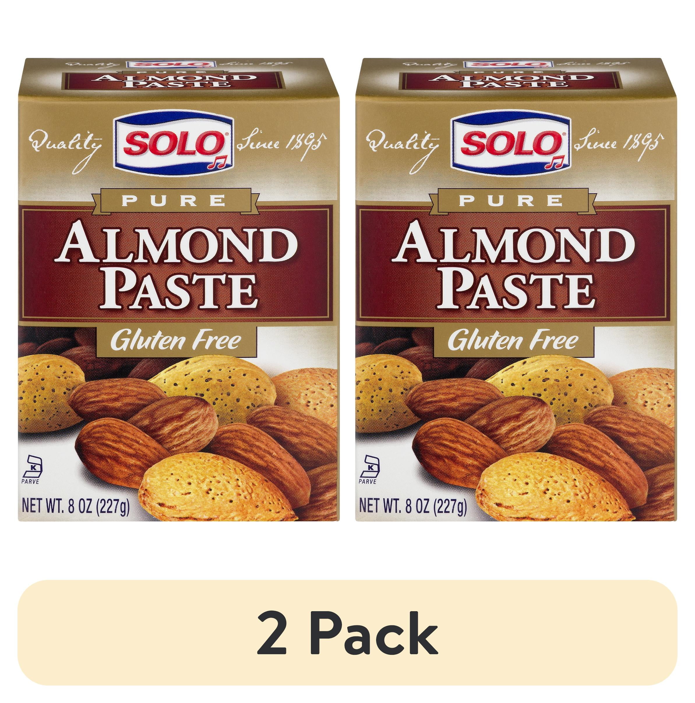 (2 pack) Solo GlutenFree Almond Paste, Baking Mix Box 8 oz
