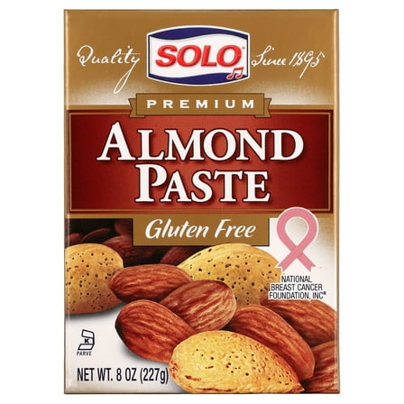 Solo Gluten-Free Almond Paste, Baking Mix Box 8 oz