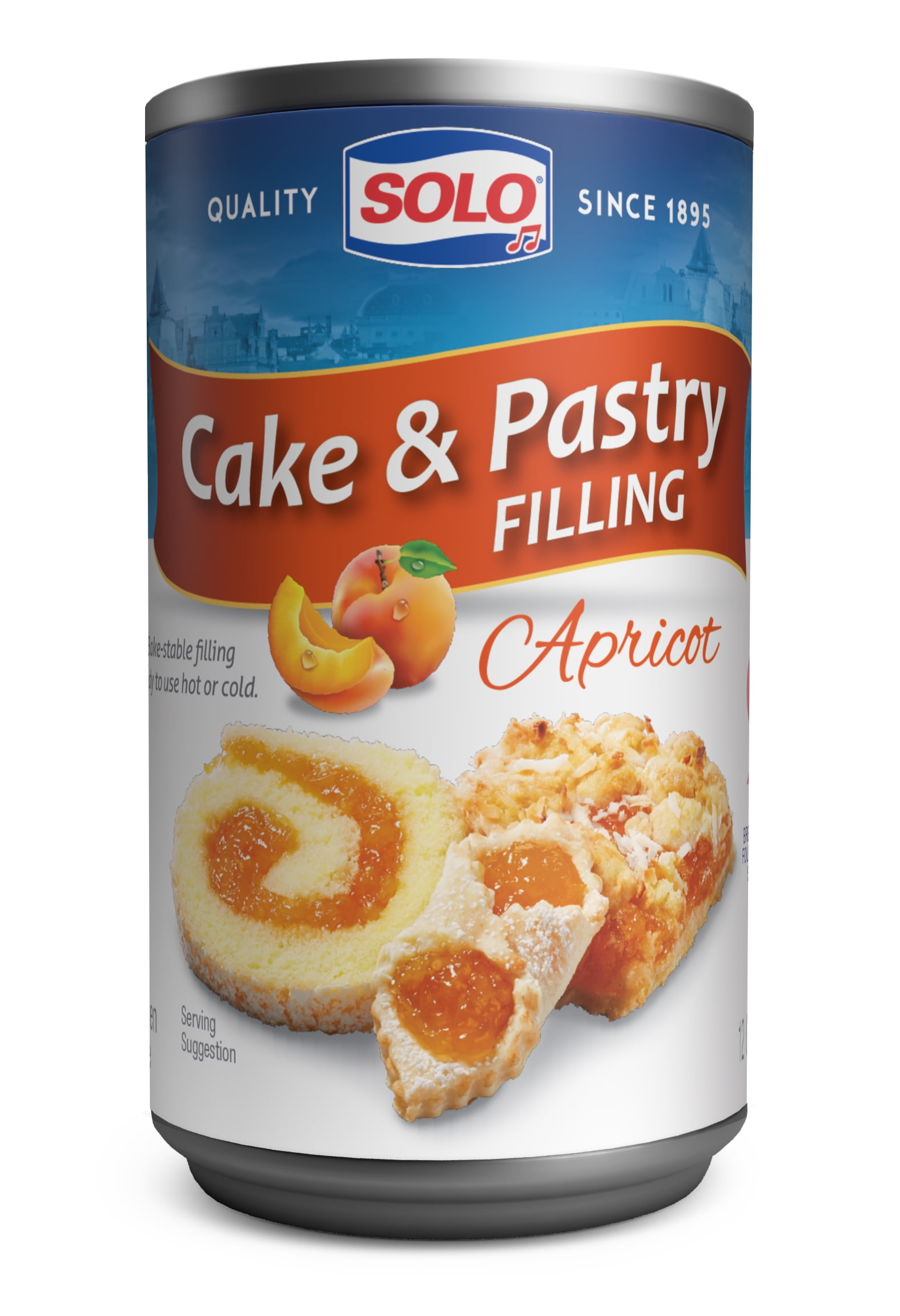 Solo GlutenFree Apricot Cake & Pastry Paste Filling, 12 oz