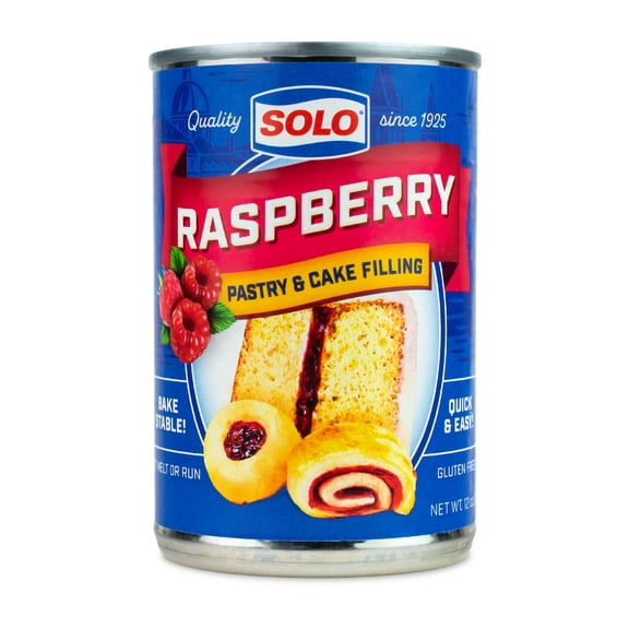 Solo Gluten-Free Raspberry Pastry & Cake Filling, 12 oz Can