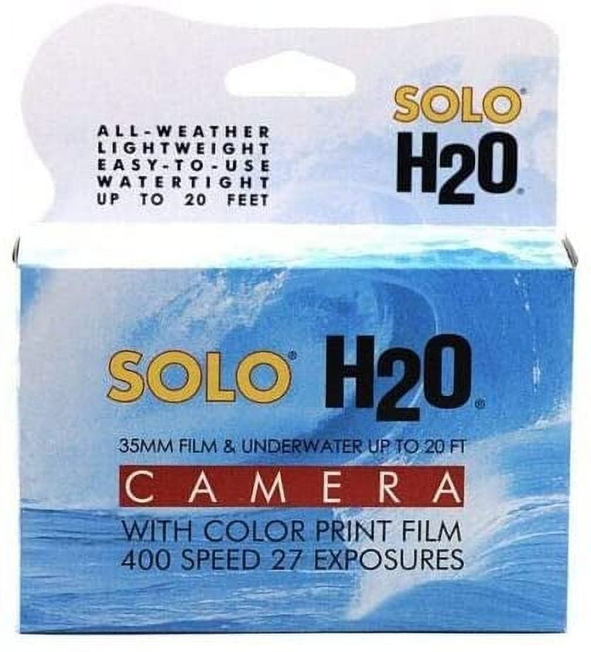 Solo H2O 35mm Single Use Underwater Camera with 27 Exposure IS0 400 Film