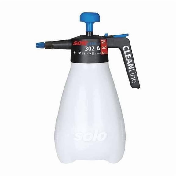 SOLO 302-A 2-Liter CLEANLine One-Hand Sprayer W/Viton Seals PH 1-7 and O-Rings