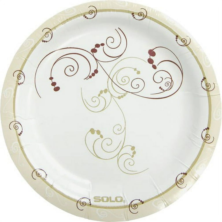 Solo Heavyweight Paper Plates, Sold as 1 Package, 125 Each per Package