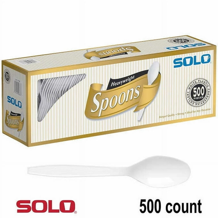 Solo Spoon - 1000/Carton - Spoon - Food - Disposable - White Solo Spoon - 1000/Carton - Spoon - Food - Disposable - White