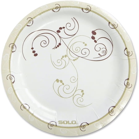 Solo Heavyweight Tan Paper Plates, 125 Count